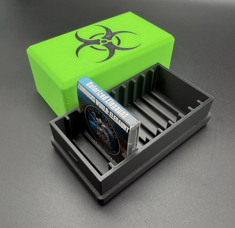 Zombucks 10 Slot Storage Box for Paper Packaged Silver Rounds - Biohazard