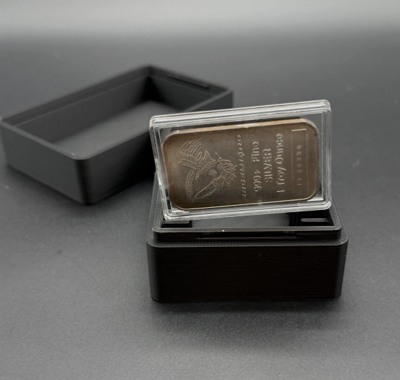10 Slot 1oz Silver Bar Stacker Capsule Storage Box Air-Tite Holder - Pick Color