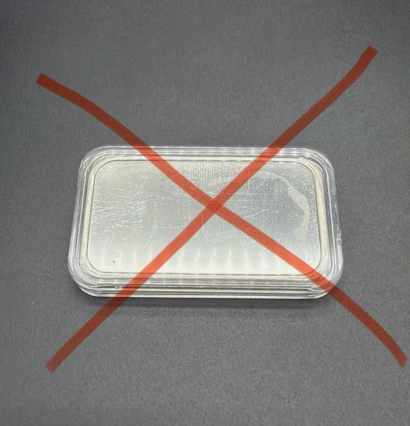 Silver Bar Storage Box 1oz Stackers in Square Capsules 10 Slot Holder Case