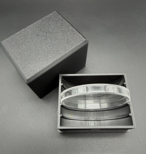 5oz Silver Coin Storage Box Holds 5 Air-Tite Y65 3XL Capsules