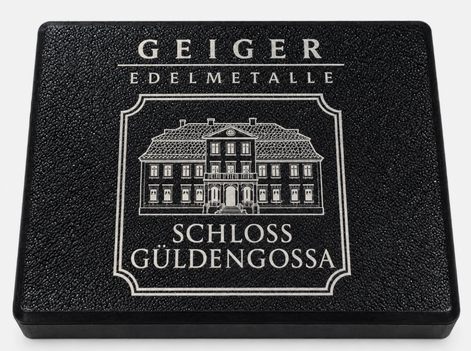 Geiger Edelmetalle 5 Slot Assay Storage Box Fits 20g 1oz Gold Silver Engraved